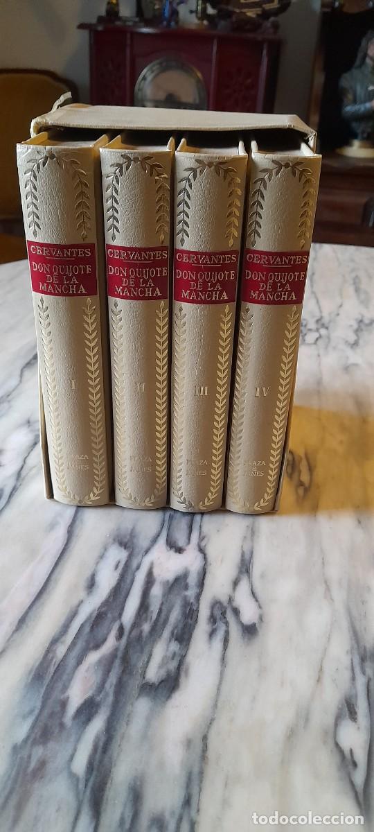 Libros de segunda mano: Don Quijote de la Mancha, edici&oacute;n limitada IV centenario 4 tomos - Foto 1