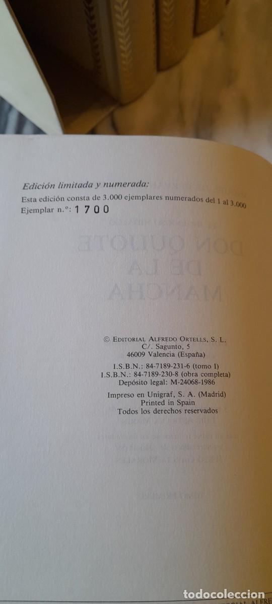 Libros de segunda mano: Don Quijote de la Mancha, edici&oacute;n limitada IV centenario 4 tomos - Foto 3