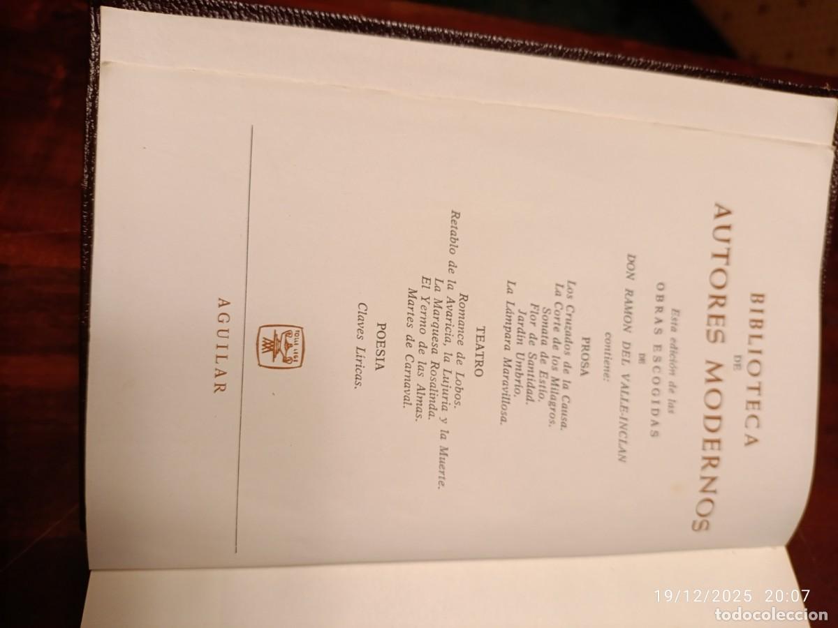 Libros de segunda mano: Obras escogidas de Ram&oacute;n Del Valle Incl&aacute;n - Foto 1