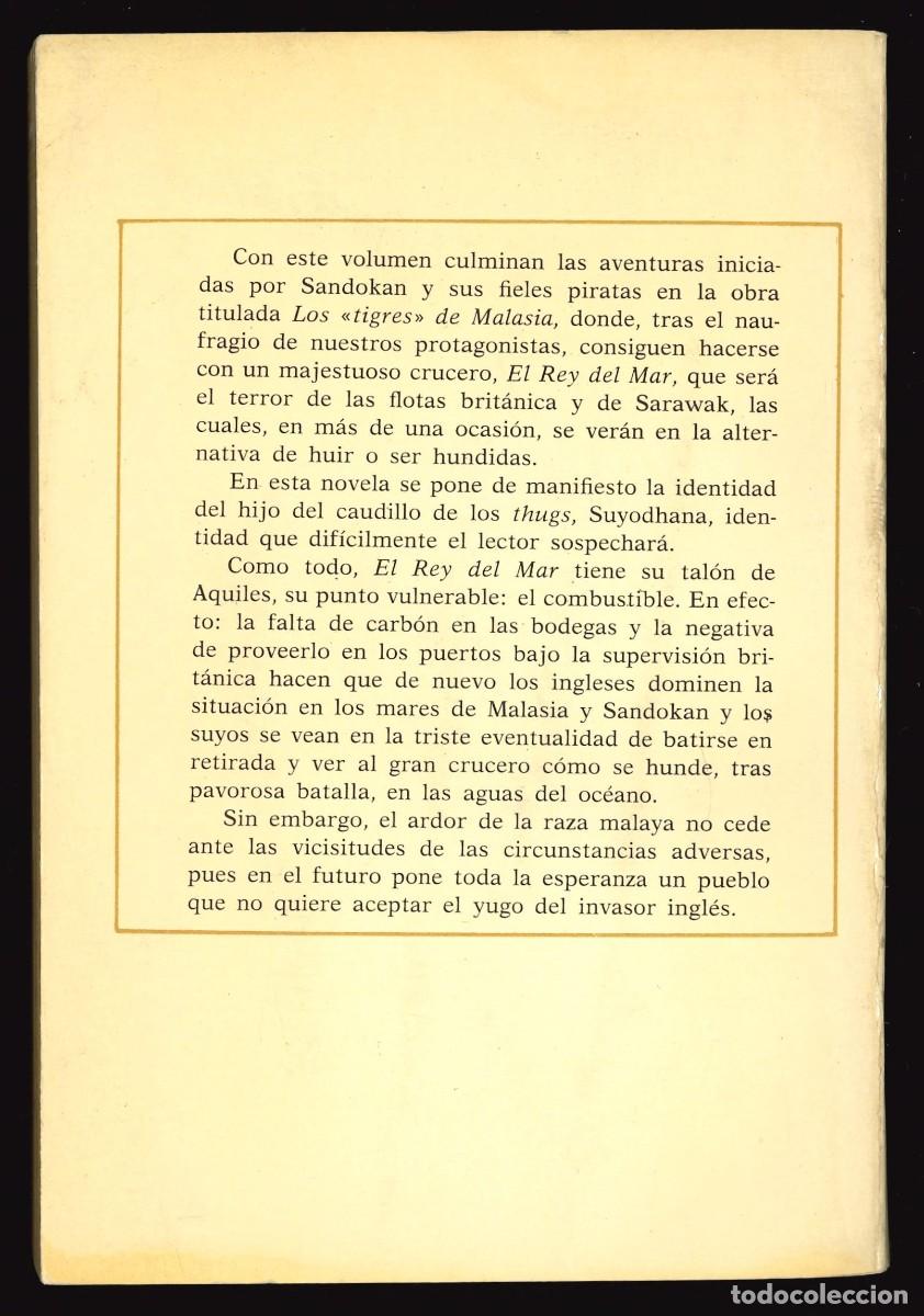 Libros de segunda mano: COLECCI&Oacute;N EMILIO SALGARI - LA RINOCERONTE / N&Uacute;MERO 11 (EL REY DEL MAR) - Foto 2