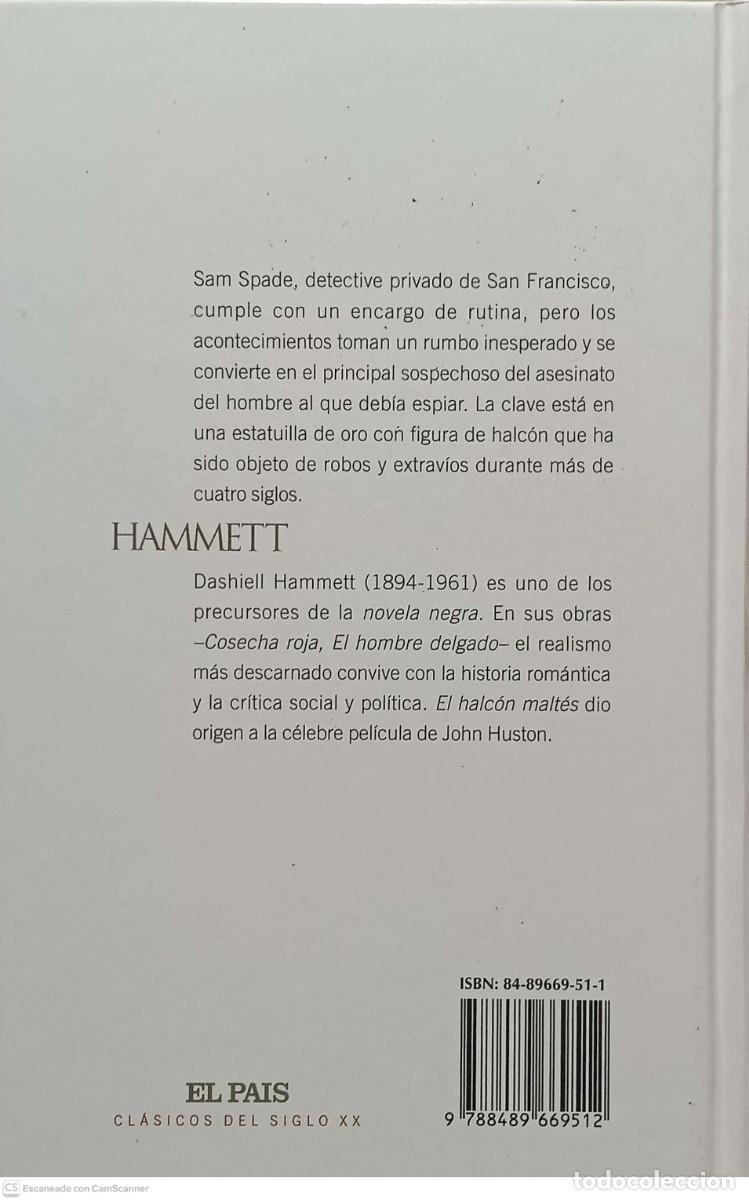 Libros de segunda mano: El halc&oacute;n Malt&eacute;s - Dashiell Hammett - Foto 2