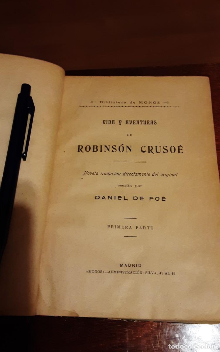 Libros de segunda mano: ROBINSON CRUSOE - DANIEL DEFOE - BIBLIOTECA DE MONOS - Foto 7