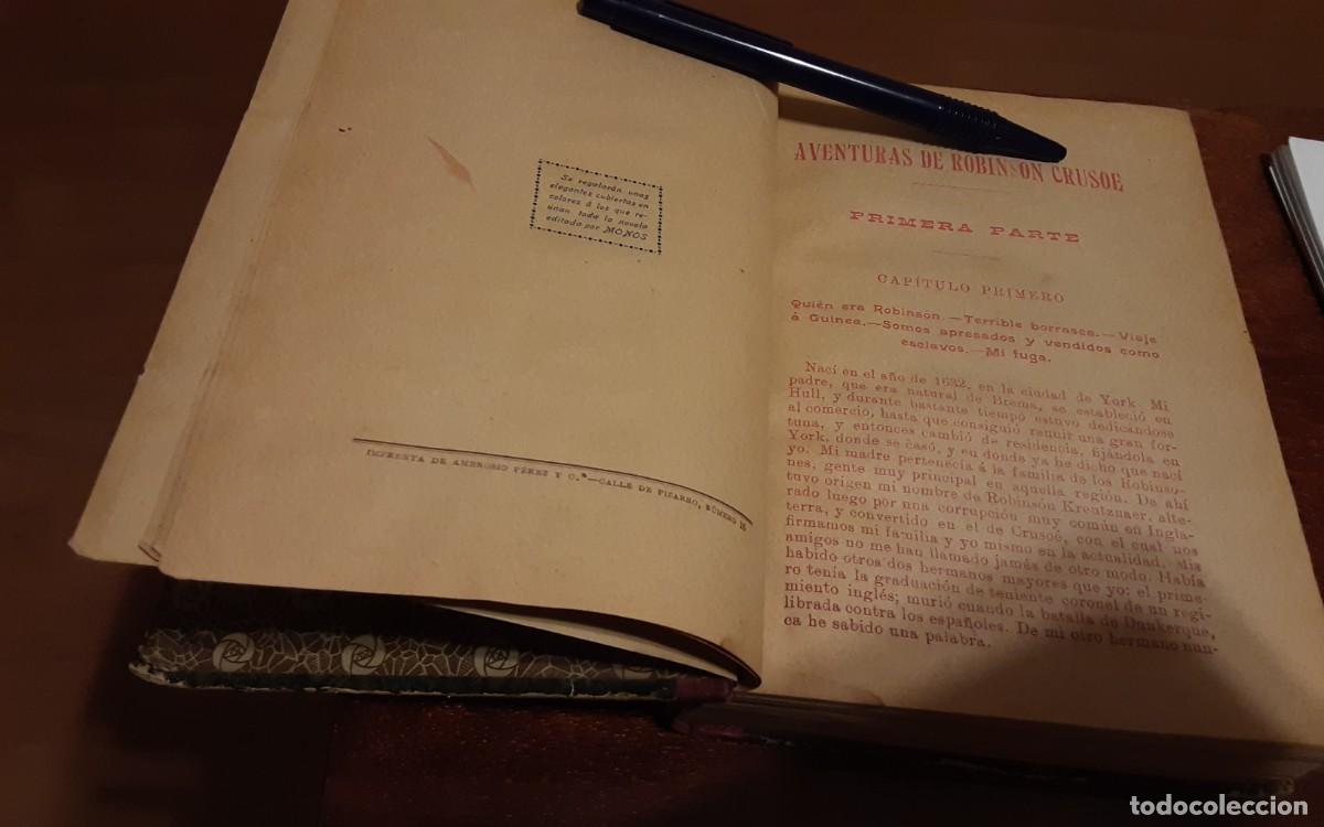 Libros de segunda mano: ROBINSON CRUSOE - DANIEL DEFOE - BIBLIOTECA DE MONOS - Foto 8