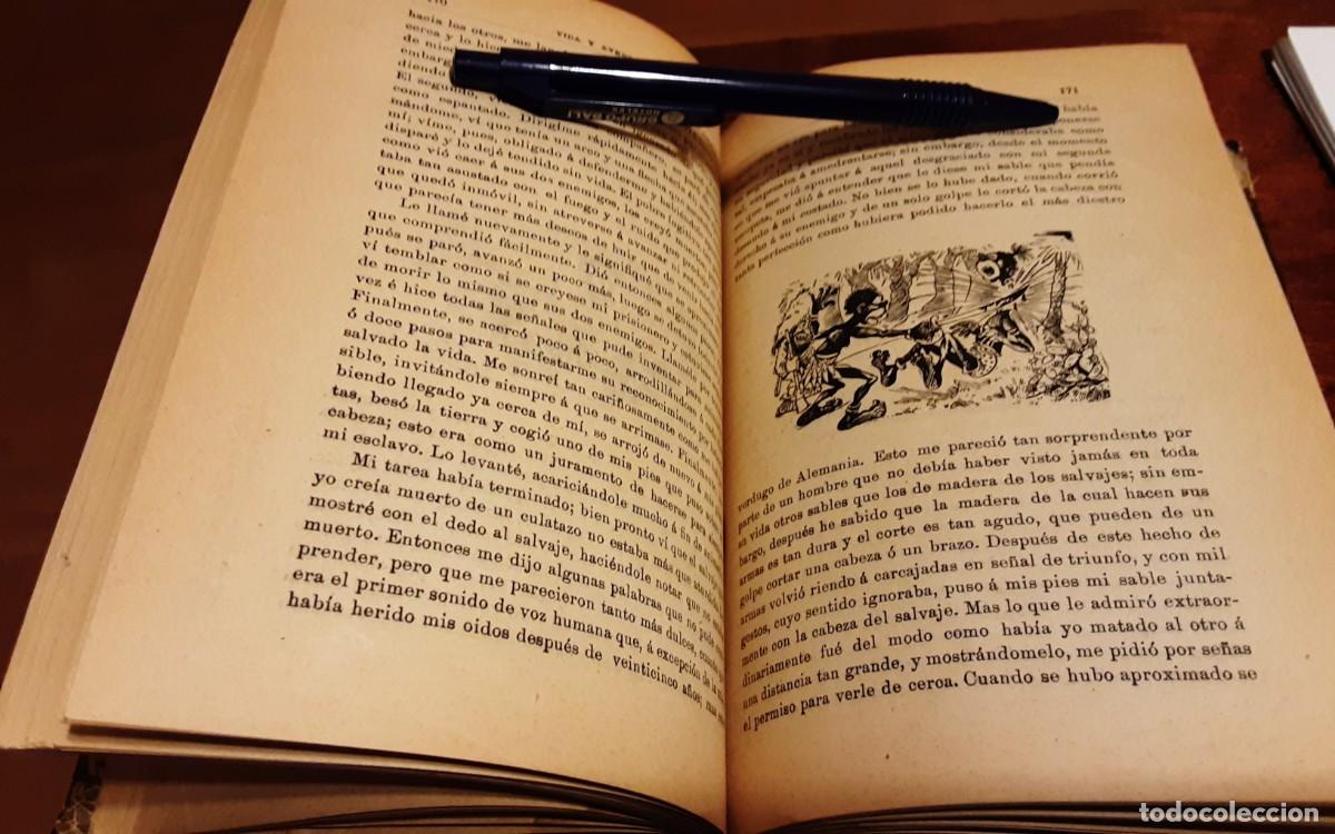Libros de segunda mano: ROBINSON CRUSOE - DANIEL DEFOE - BIBLIOTECA DE MONOS - Foto 11