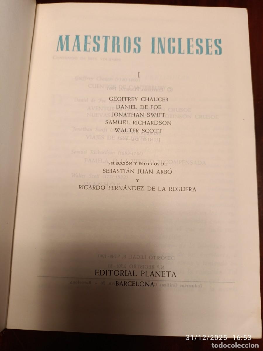 Libros de segunda mano: Maestros ingleses tomo I - Foto 1