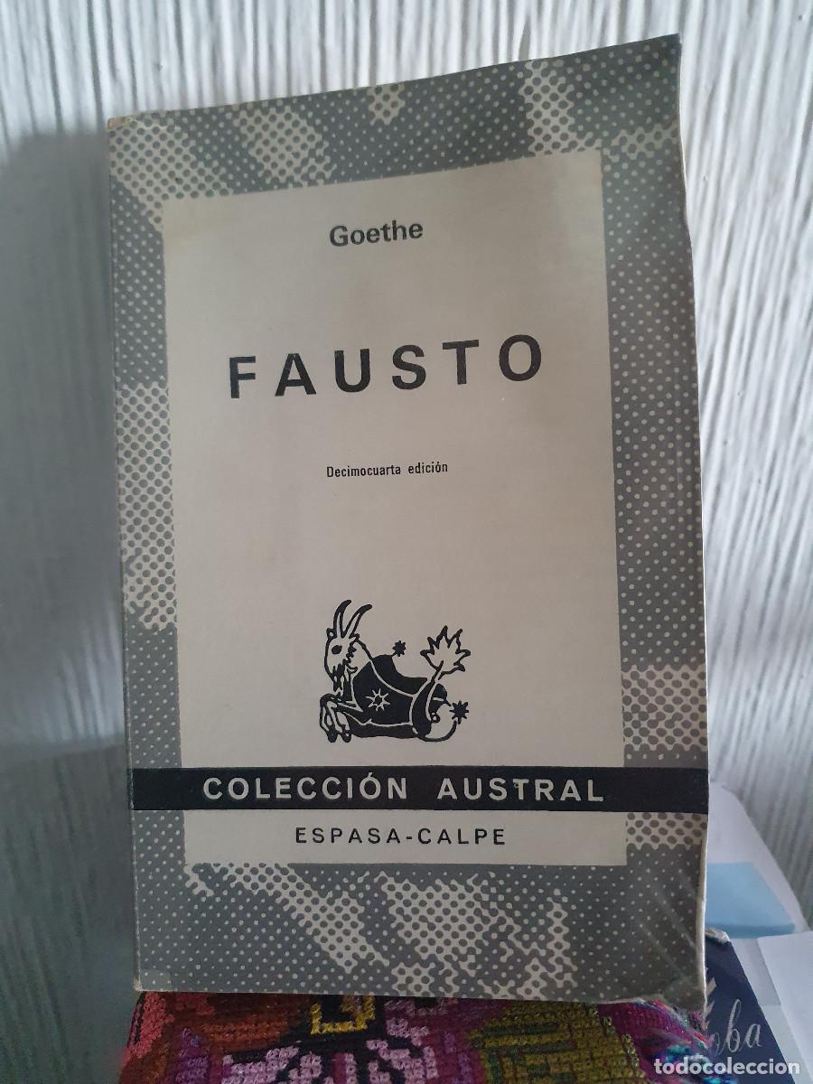 Libros de segunda mano: Fausto - Goethe (Editorial Espasa Calpe) - Foto 1