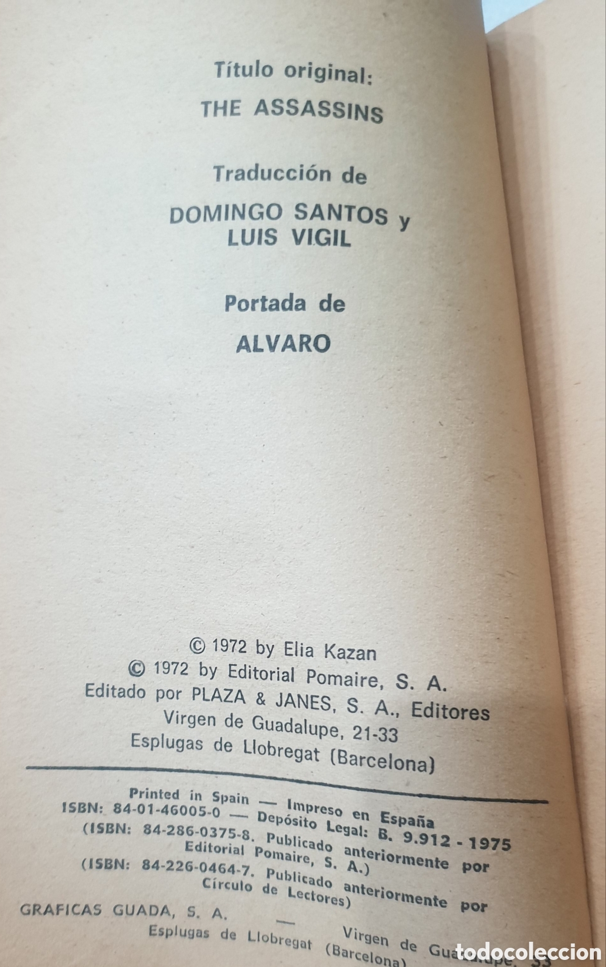 Libros de segunda mano: Los Asesinos, de Elia Kaz&aacute;n - Foto 2