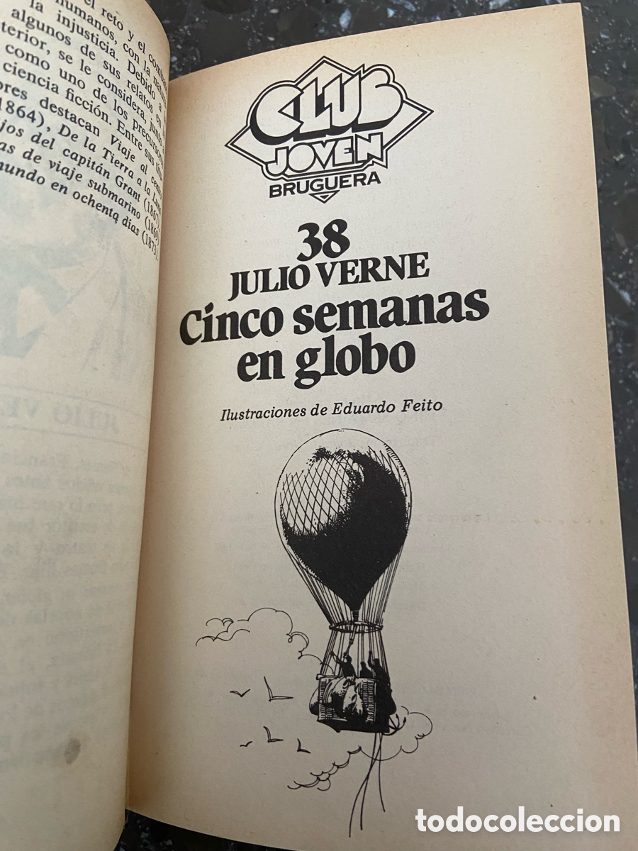 Libros de segunda mano: Libro Julio Verne: Cinco Semanas en Globo - Foto 2