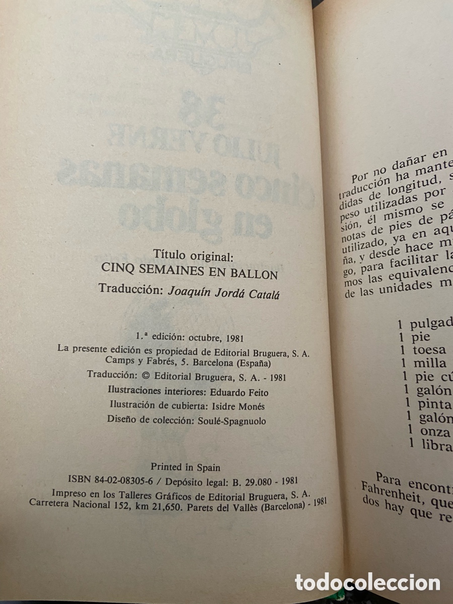 Libros de segunda mano: Libro Julio Verne: Cinco Semanas en Globo - Foto 3