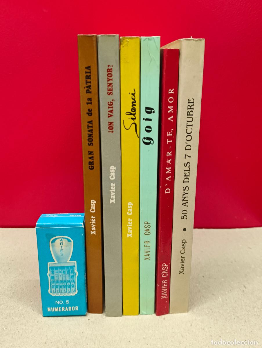 Libros de segunda mano: Lote Xavier Casp, Poesia, Identitat, Memoria - Foto 2