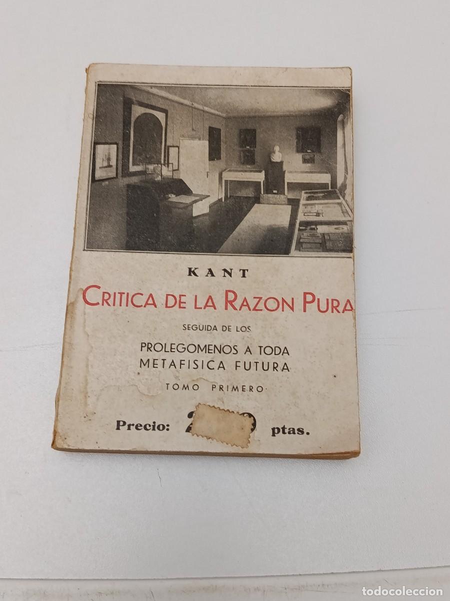 Libros de segunda mano: CRITICA DE LA EAZON PURA KENT - Foto 1
