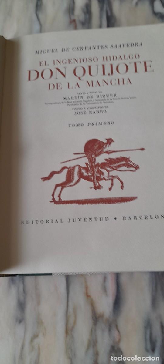 Libros de segunda mano: El ingenioso hidalgo Don Quijote de la Mancha. Dos tomos - Foto 7