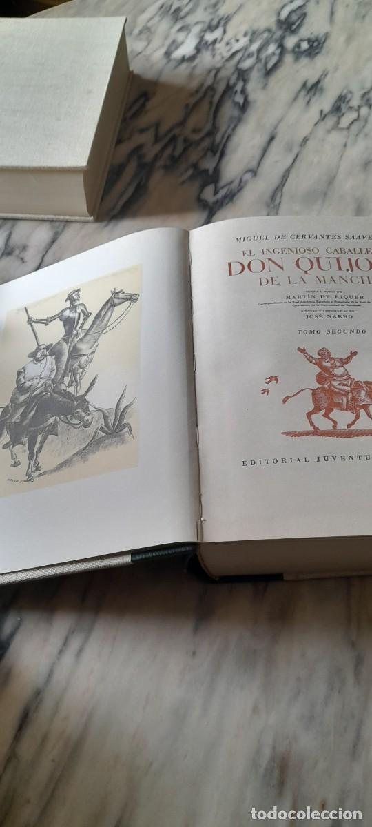 Libros de segunda mano: El ingenioso hidalgo Don Quijote de la Mancha. Dos tomos - Foto 13