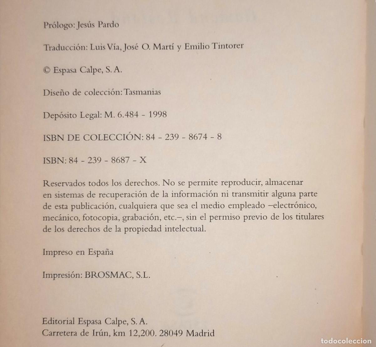 Libros de segunda mano: EDMOND ROSTAND - CYRANO DE BERGERAC - COL. CENTENARIO - ESPASA, 1998 - Foto 4