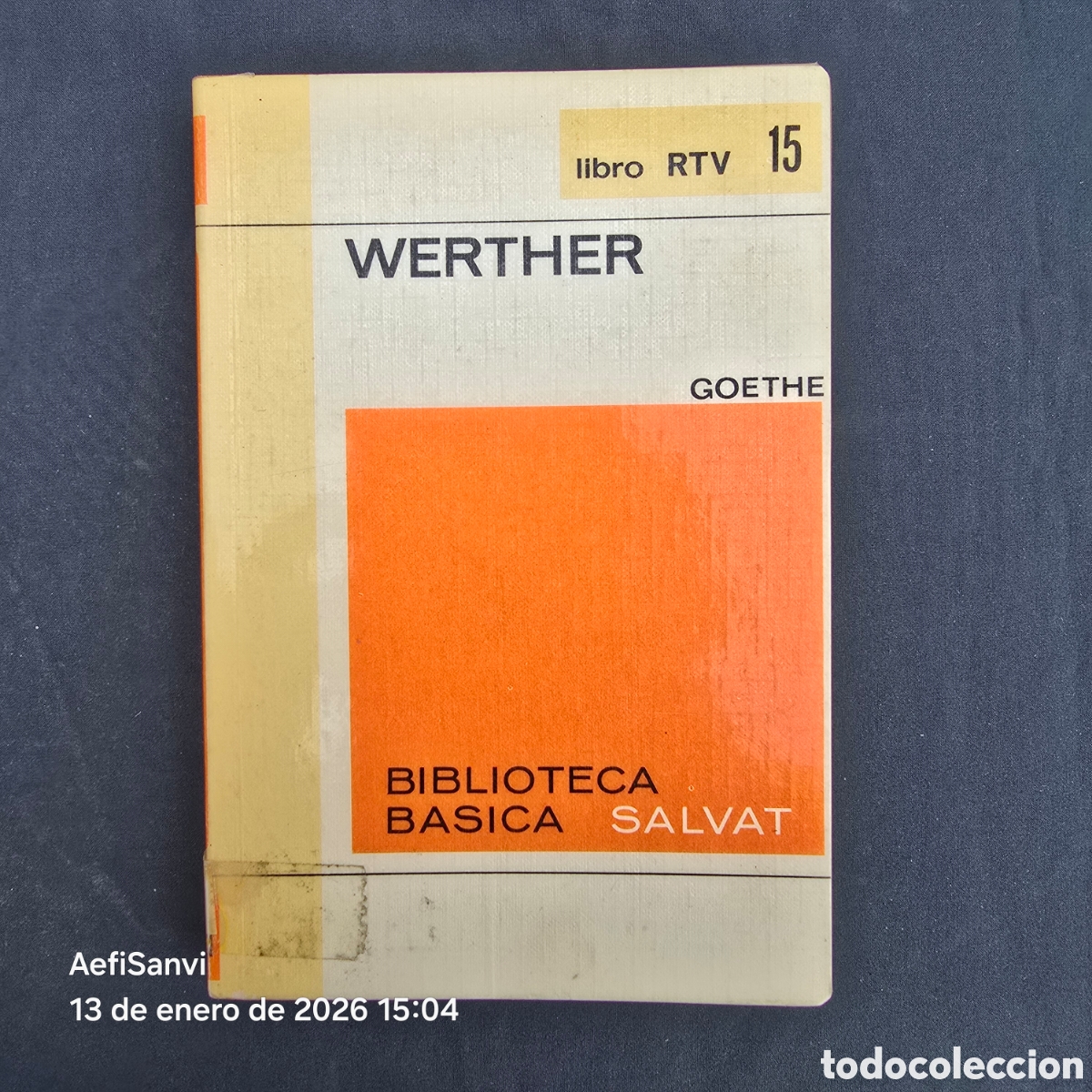 Libros de segunda mano: RTV 15: WERTHER (GOETHE) (SALVAT) - Foto 1