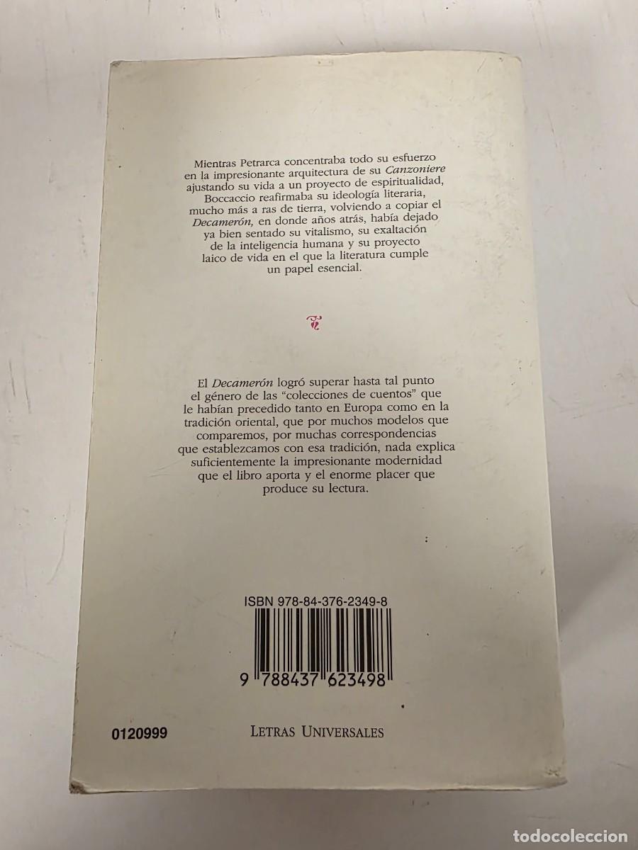 Libros de segunda mano: DECAMERON EDICION MARIA HERNANDEZ ESTEBAN. GIOVANNI BOCCACCIO - Foto 2