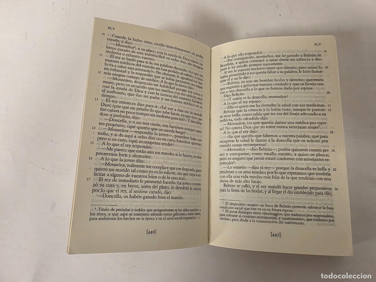 Libros de segunda mano: DECAMERON EDICION MARIA HERNANDEZ ESTEBAN. GIOVANNI BOCCACCIO - Foto 5