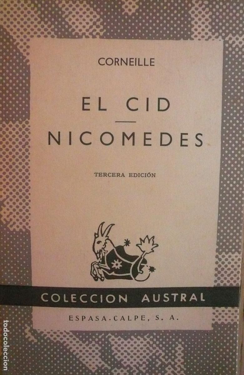 Libros de segunda mano: CORNEILLE / EL CID / NICOMEDES / (D-3087) - Foto 1