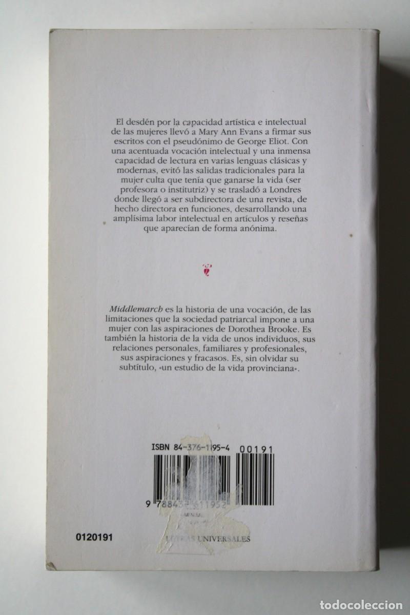 Libros de segunda mano: George Eliot - Middlemarch - C&aacute;tedra Letras Universales - Foto 2