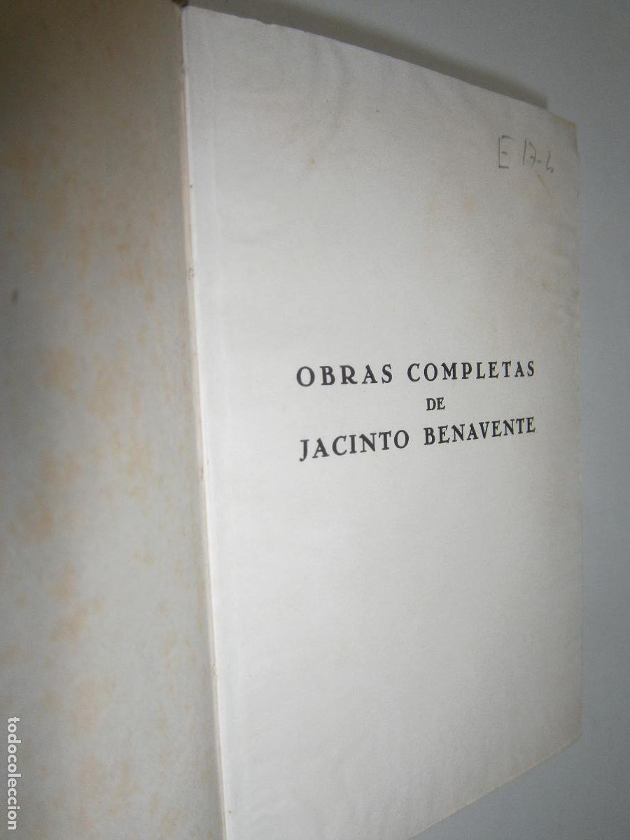 Libros de segunda mano: OBRAS COMPLETAS DE JACINTO BENAVENTE VOL. VI - Foto 2