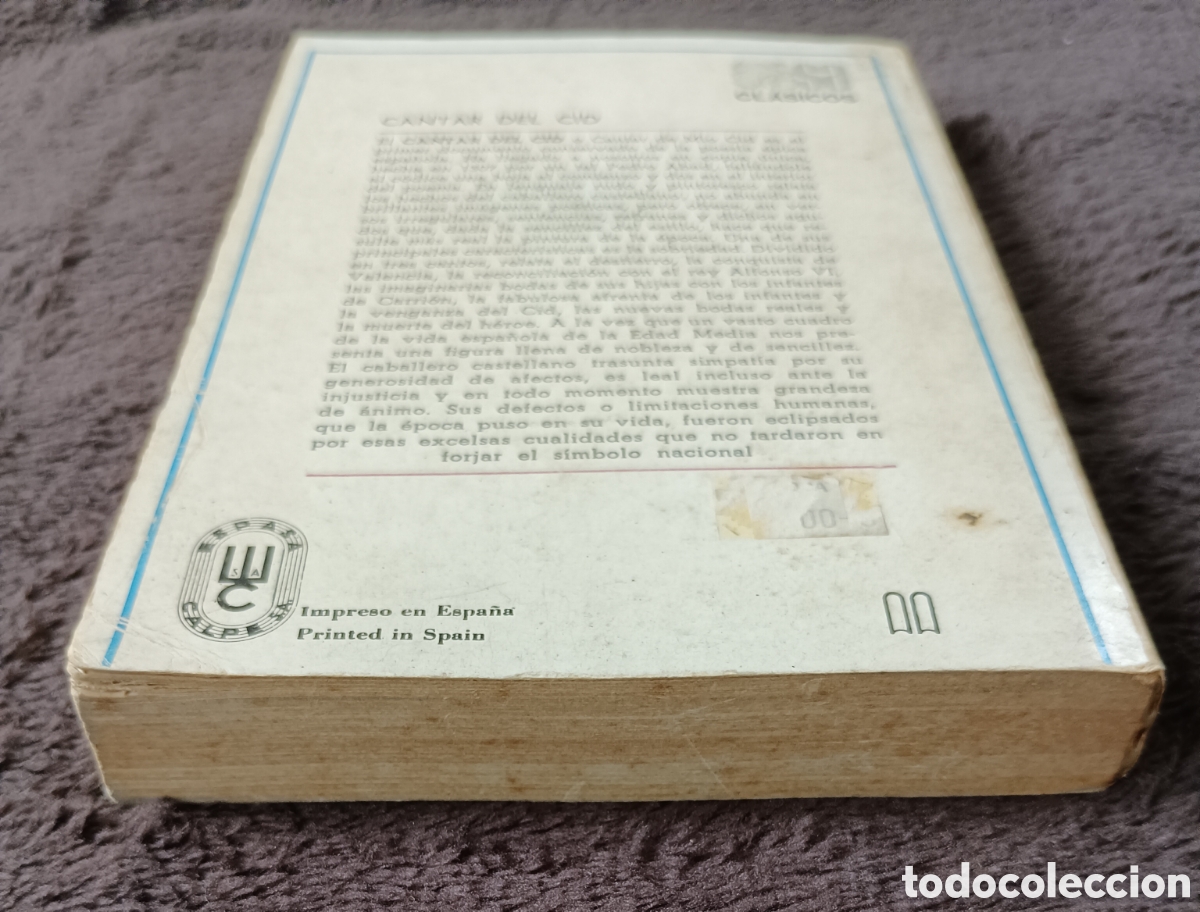 Libros de segunda mano: Libro - CANTAR DEL CID (An&oacute;nimo) Editorial&nbsp;Espasa-Calpe, 1978. Buen estado en general - Foto 3