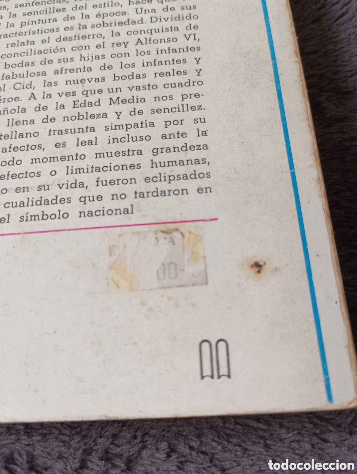 Libros de segunda mano: Libro - CANTAR DEL CID (An&oacute;nimo) Editorial&nbsp;Espasa-Calpe, 1978. Buen estado en general - Foto 4