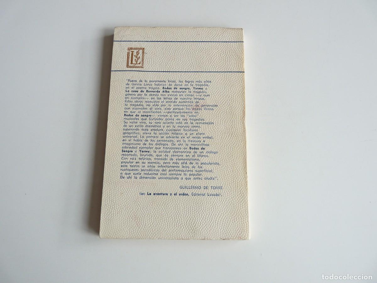 Libros de segunda mano: Bodas de sangre Federico Garc&iacute;a Lorca Ref: 3-341 - Foto 6