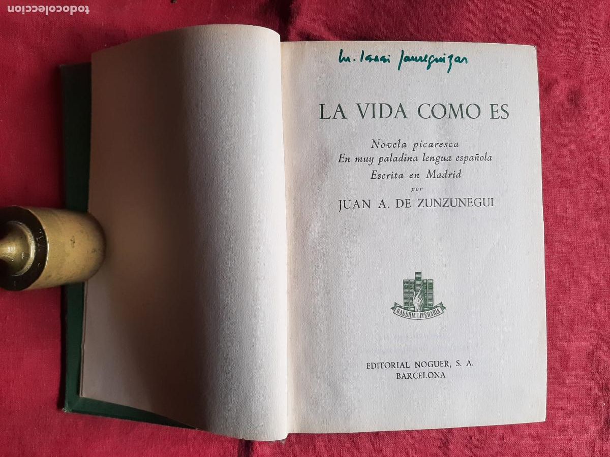 Libros de segunda mano: La vida como es - Zunzunegui, Juan A. de - Foto 1