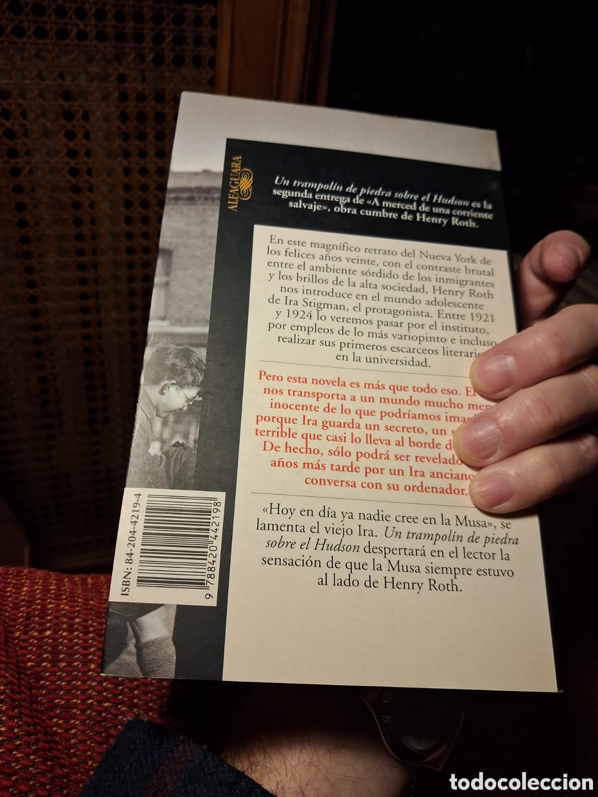 Libros de segunda mano: Un trampol&iacute;n de piedra sobre el Hudson, Henry Roth - Foto 3