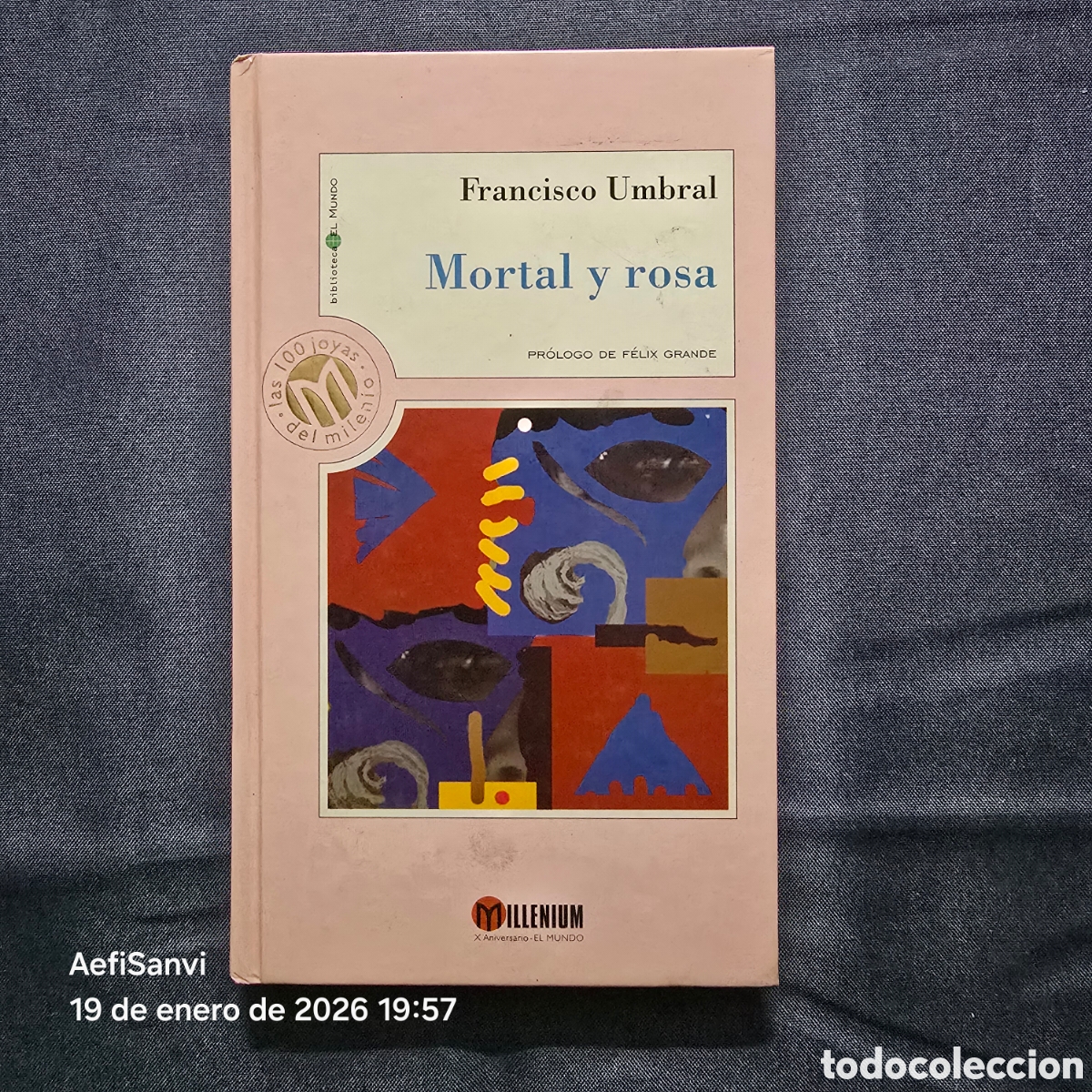 Libros de segunda mano: MORTAL Y ROSA (FRANCISCO UMBRAL) (MILLENIUM, BIBLIOTECA EL MUNDO) - Foto 1