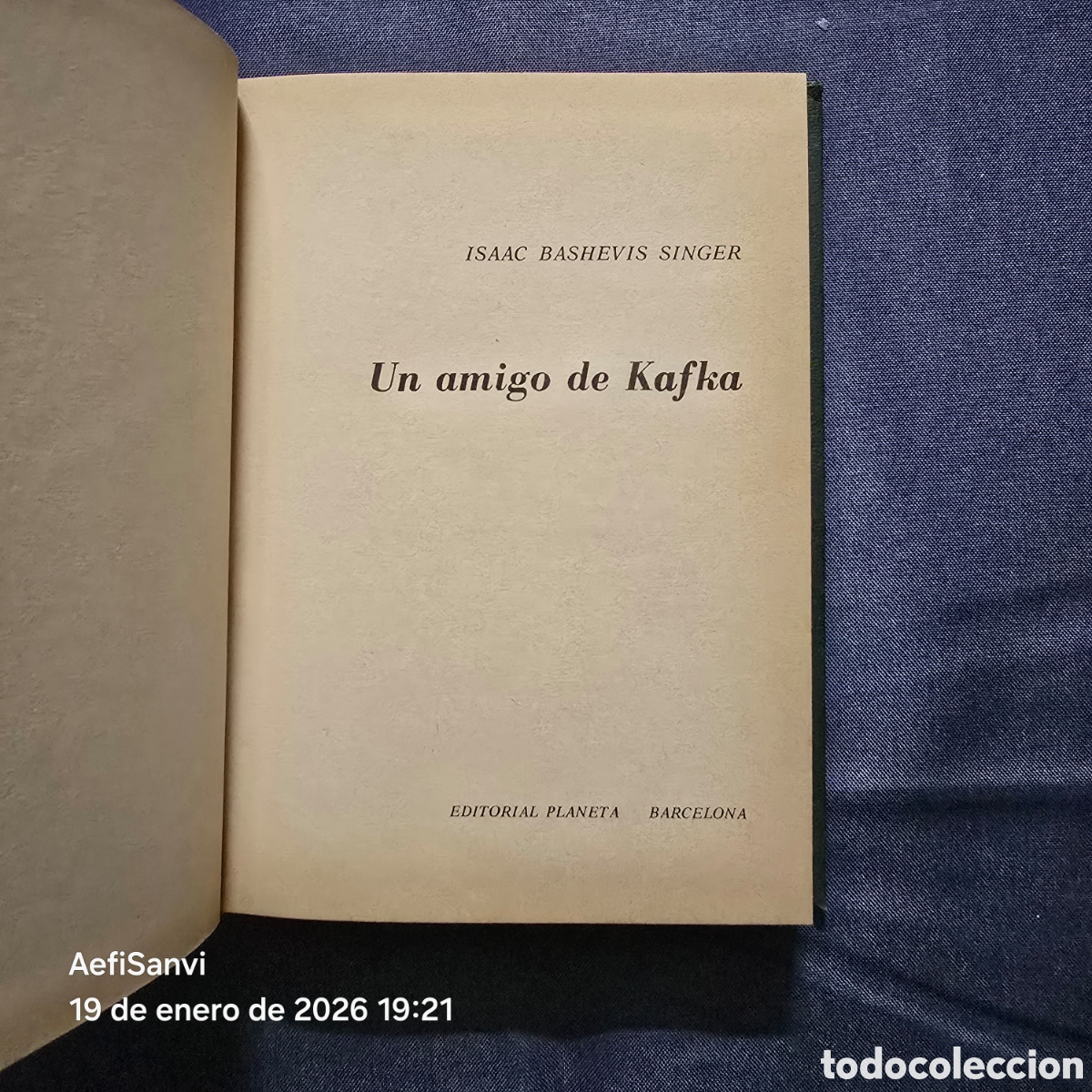 Libros de segunda mano: UN AMIGO DE KAFKA (ISAAC BASHEVIS SINGER) (PLANETA) - Foto 2