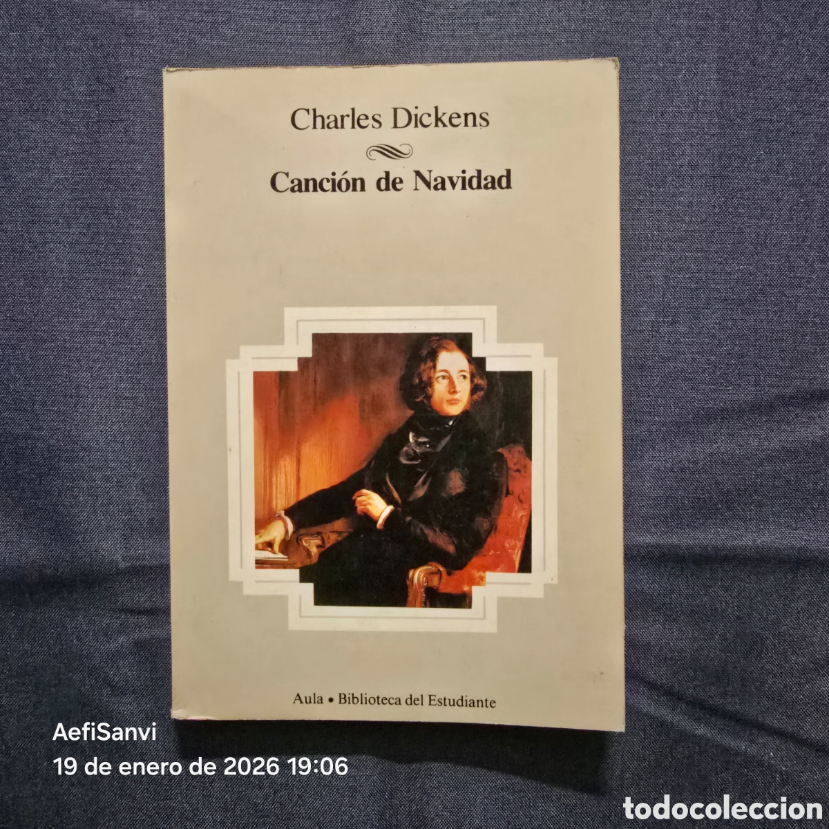 Libros de segunda mano: CANCI&Oacute;N DE NAVIDAD (CHARLES DICKENS) (AULA, BIBLIOTECA DEL ESTUDIANTE) - Foto 1