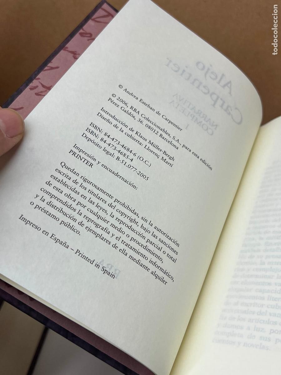 Libros de segunda mano: Alejo Carpentier (NARRATIVA COMPLETA I - Foto 3