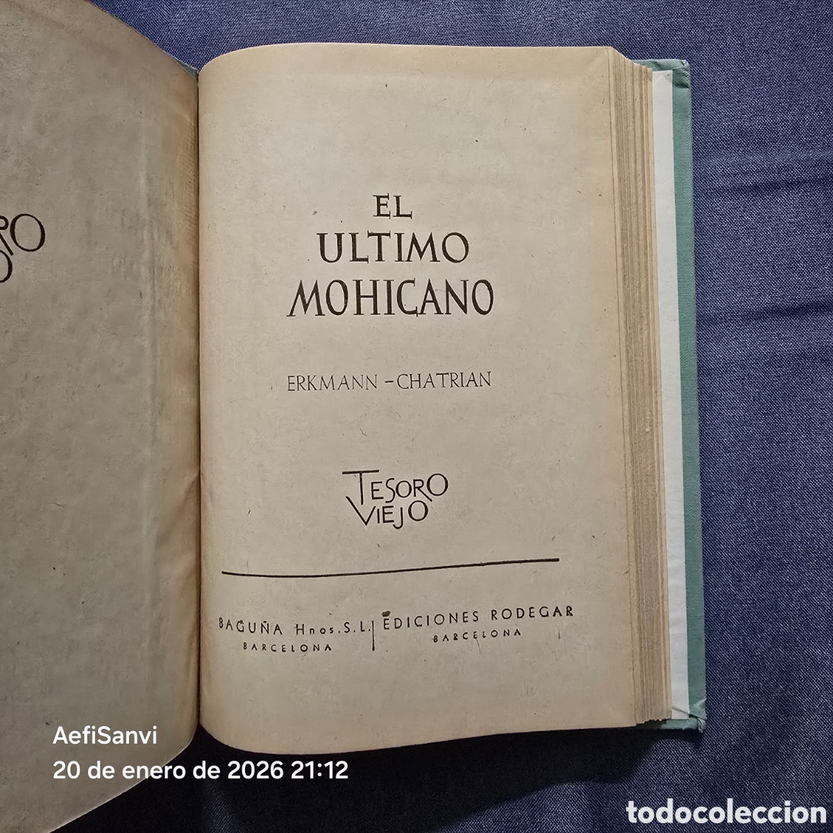 Libros de segunda mano: EL &Uacute;LTIMO MOHICANO (FENIMORE COOPER) (TESORO VIEJO, RODEGAR) - Foto 2