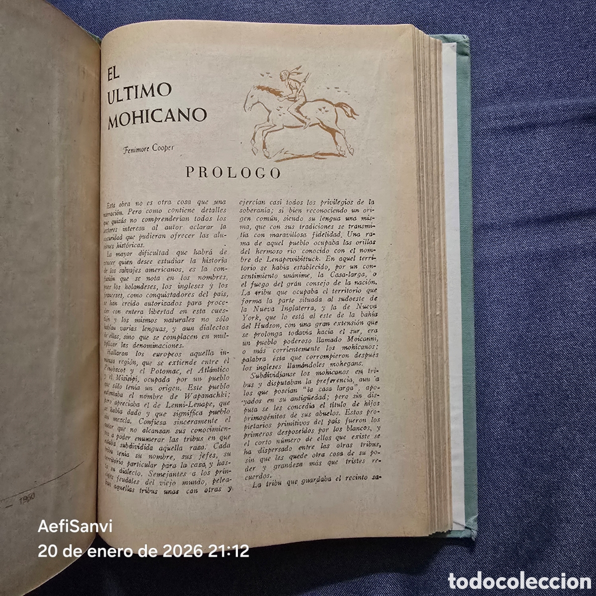Libros de segunda mano: EL &Uacute;LTIMO MOHICANO (FENIMORE COOPER) (TESORO VIEJO, RODEGAR) - Foto 3