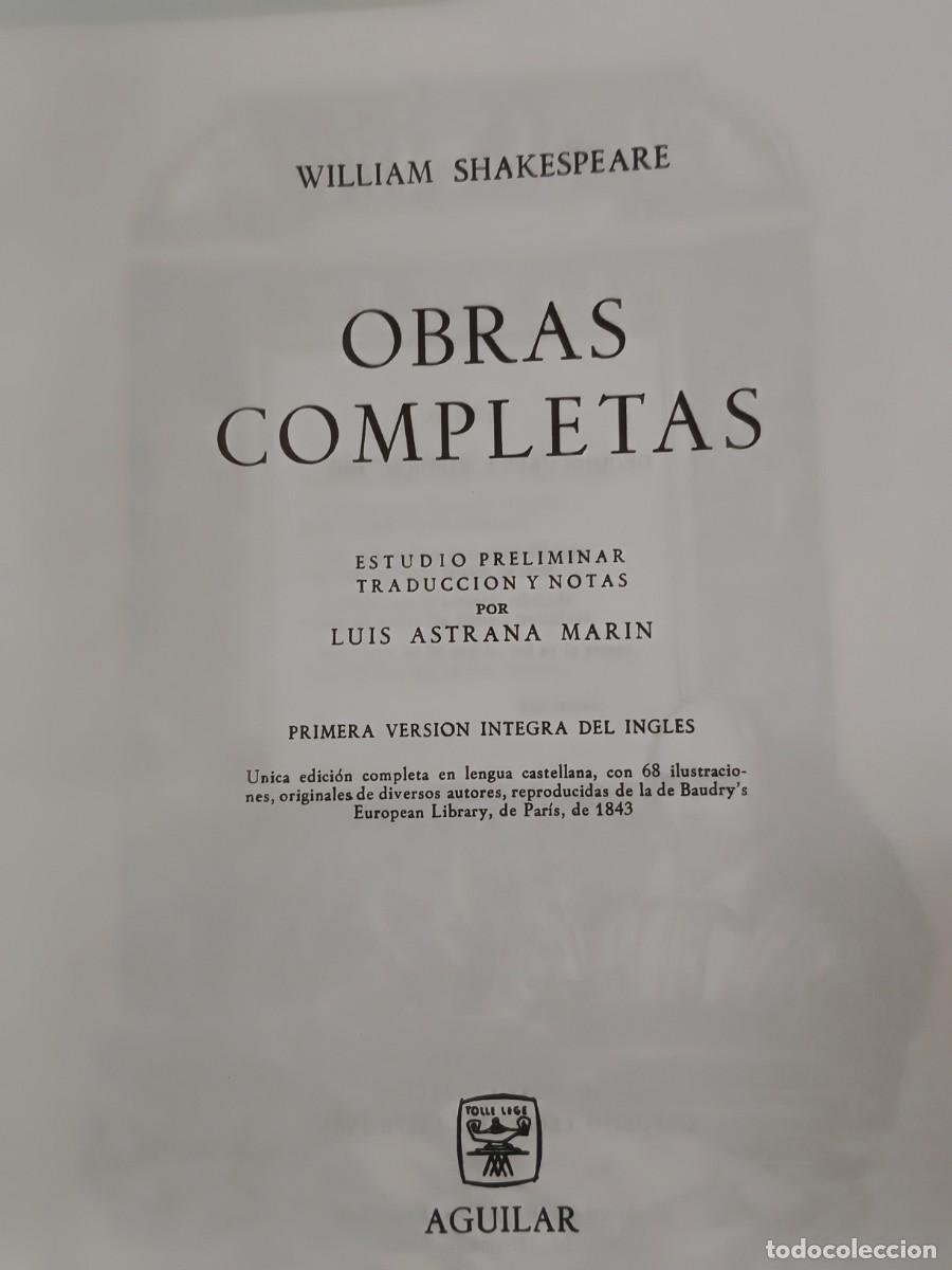 Libros de segunda mano: OBRAS COMPLETAS SHAKESPEARE. AGUILAR - Foto 6
