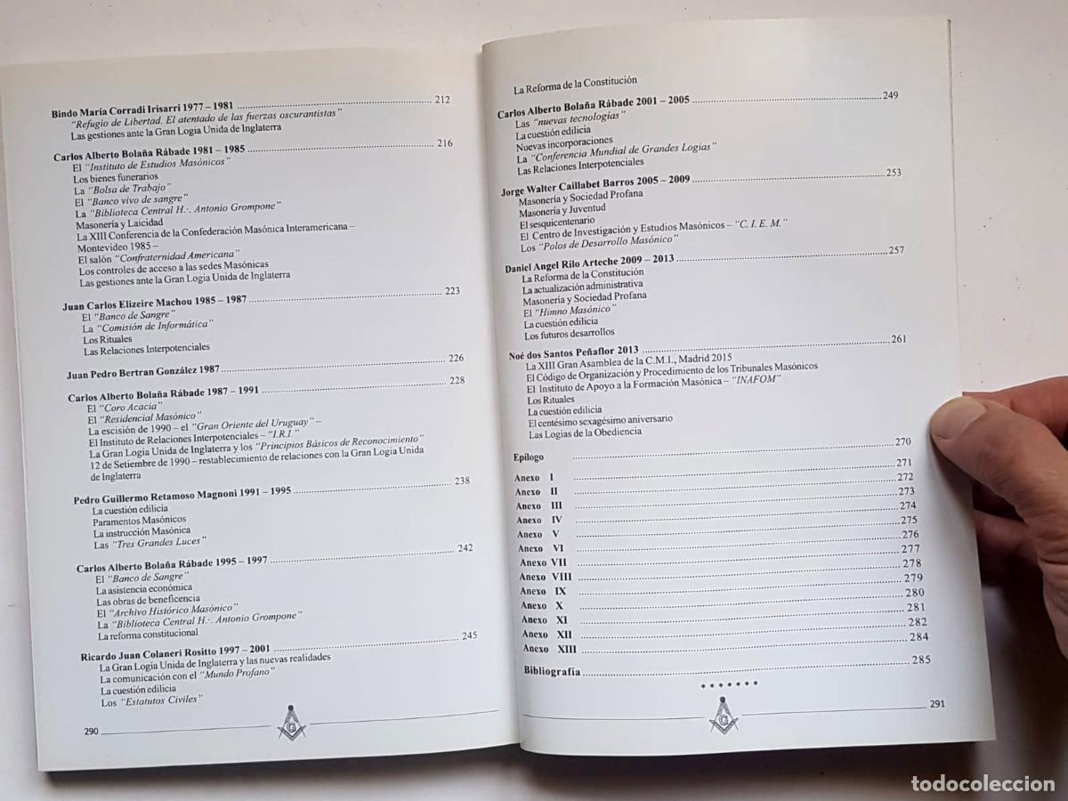 Libros de segunda mano: Lote de 4 t&iacute;tulos sobre masoner&iacute;a del Uruguay - Foto 10