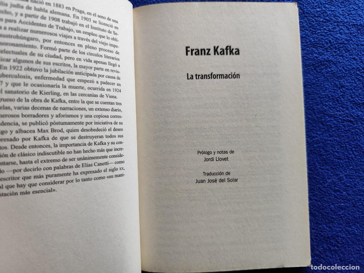 Libros de segunda mano: La Transformaci&oacute;n Franz Kafka Ed. Random House 2010 - Foto 6