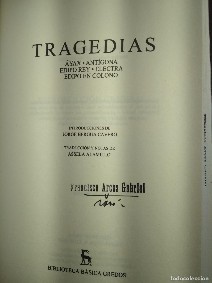 Libros de segunda mano: BIBLIOTECA B&Aacute;SICA GREDOS N&uacute;m 5: TRAGEDIAS: S&Oacute;FOCLES. Editorial Gredos a&ntilde;o 2000. - Foto 2