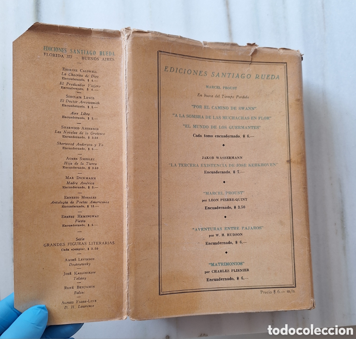 Libros de segunda mano: A la Sombra de las Muchachas en Flor&rdquo; de Marcel Proust (Edici&oacute;n 1944 con Sobrecubierta) - Foto 8