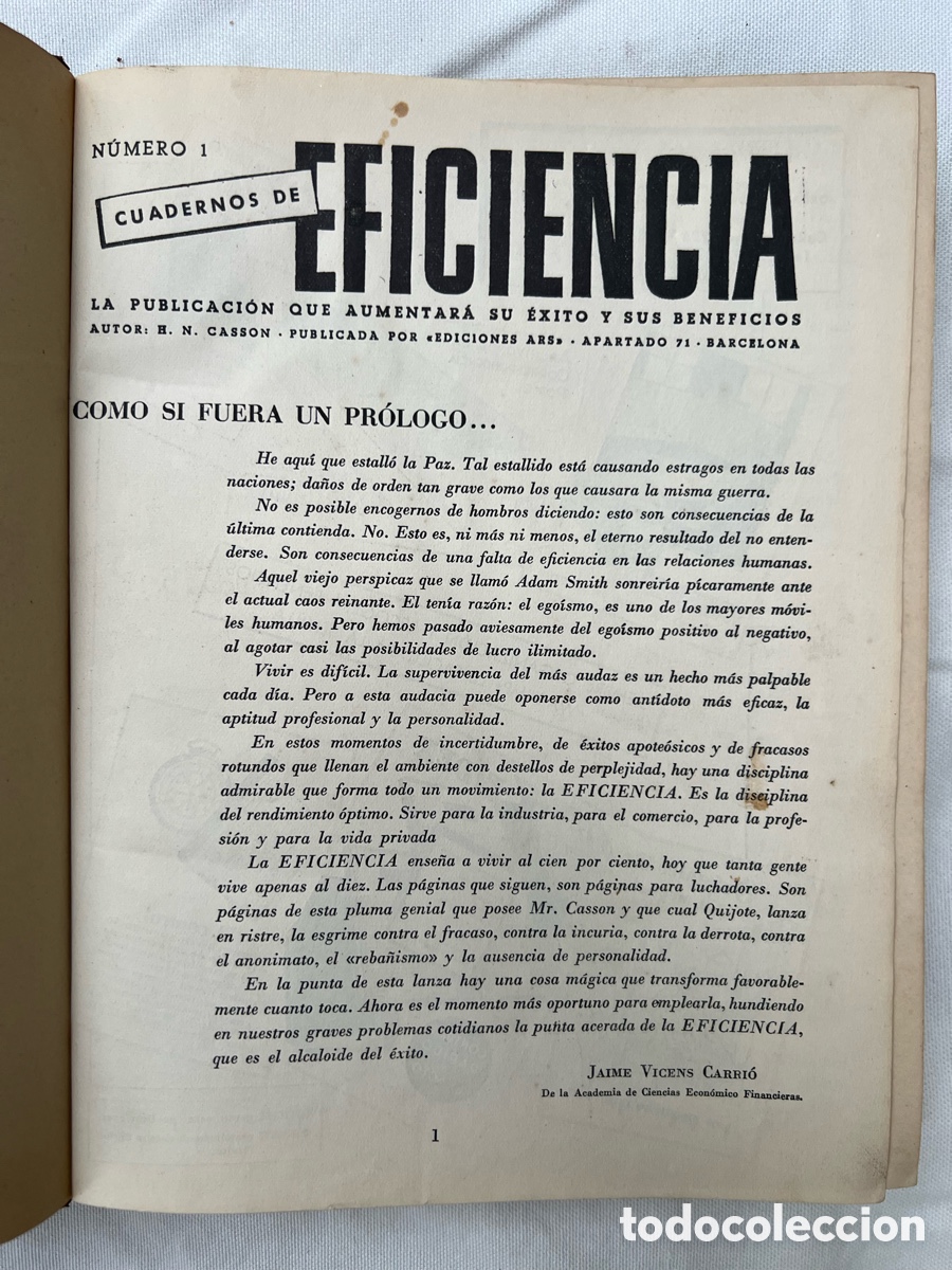 Libros de segunda mano: Colecci&oacute;n de 7 ejemplares de &ldquo;Cuadernos de la Eficiencia&rdquo; - Foto 1