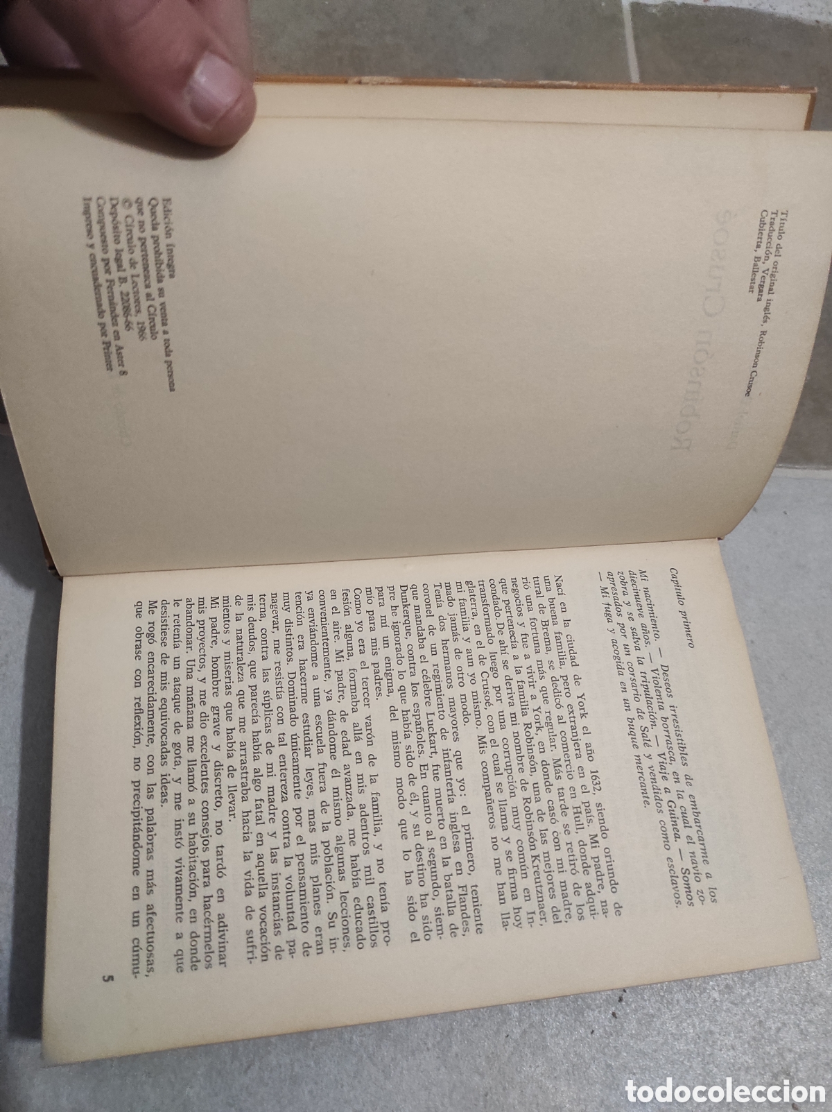 Libros de segunda mano: ROBINSON CRUSOE - DANIEL DEFOE / CIRCULO LECTORES (PEDIDO MINIMO 5&euro;) - Foto 3