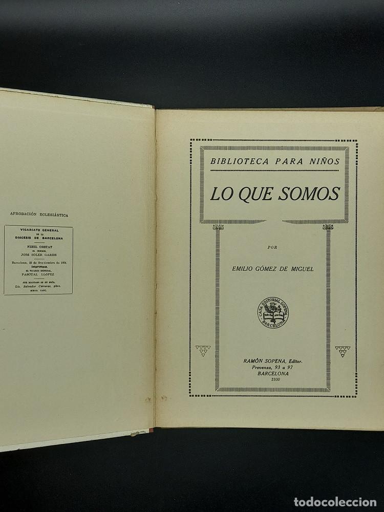 Libros de segunda mano: Lo que somos - Emilio G&oacute;mez de Miguel - Foto 2