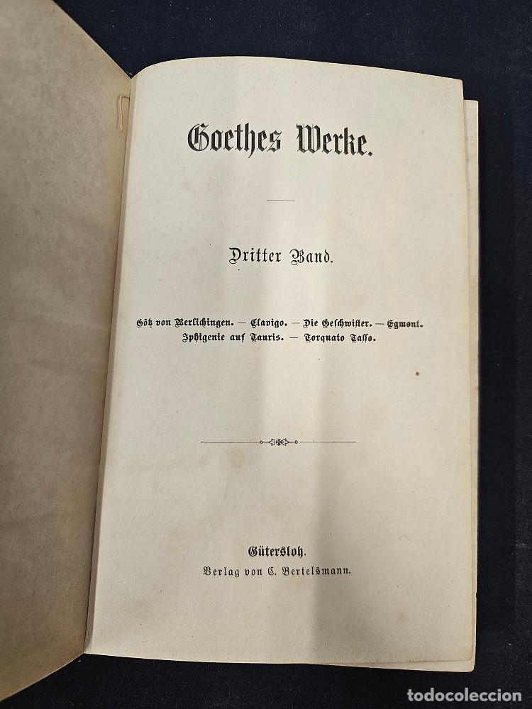 Libros de segunda mano: GOETHES WERKE Dritter Band - Foto 2