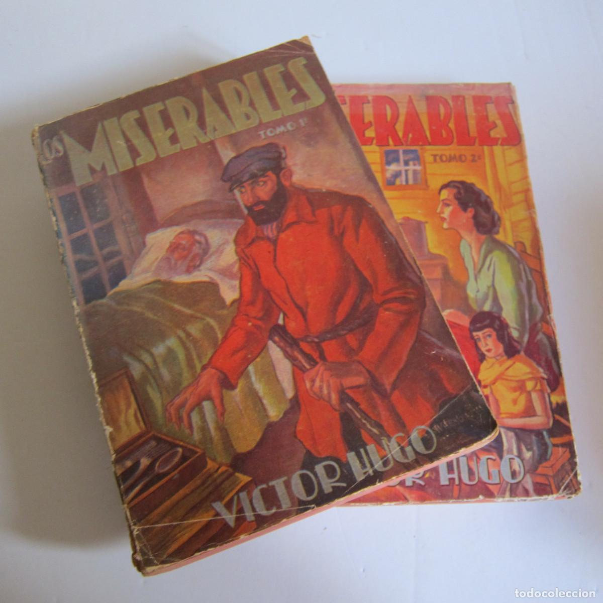 Libros de segunda mano: LOS MISERABLES - VICTOR HUGO (TOR) 2 VOL. NOVELA - Foto 1
