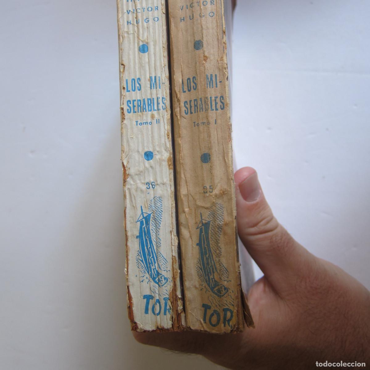 Libros de segunda mano: LOS MISERABLES - VICTOR HUGO (TOR) 2 VOL. NOVELA - Foto 2
