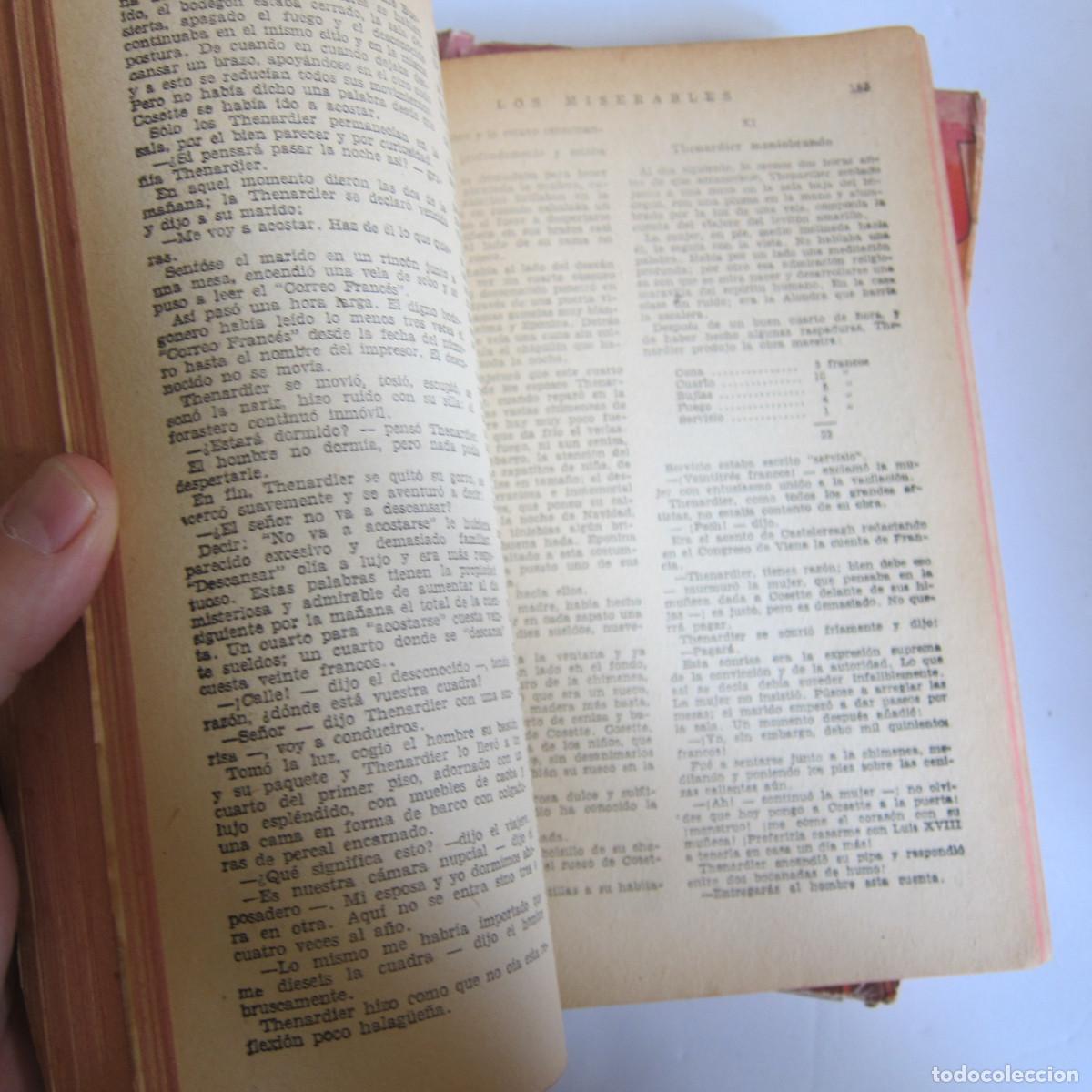 Libros de segunda mano: LOS MISERABLES - VICTOR HUGO (TOR) 2 VOL. NOVELA - Foto 3