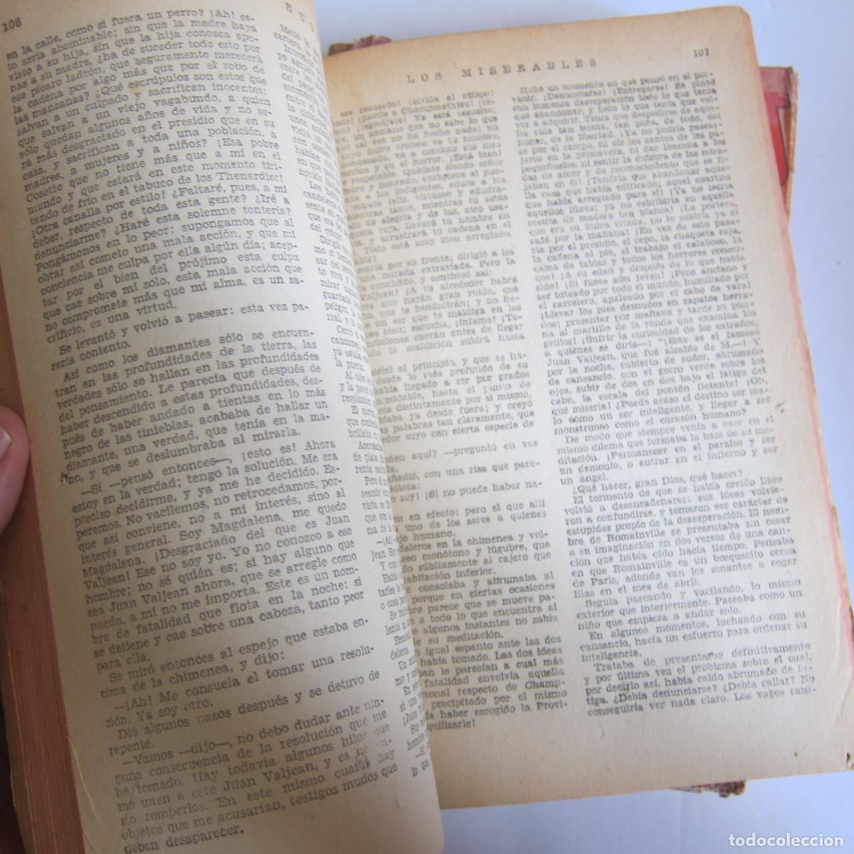 Libros de segunda mano: LOS MISERABLES - VICTOR HUGO (TOR) 2 VOL. NOVELA - Foto 4