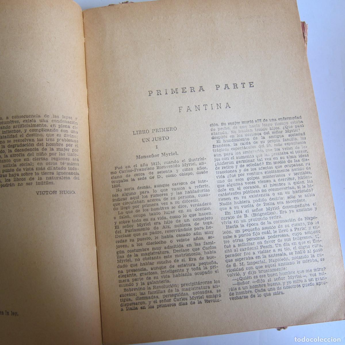 Libros de segunda mano: LOS MISERABLES - VICTOR HUGO (TOR) 2 VOL. NOVELA - Foto 6