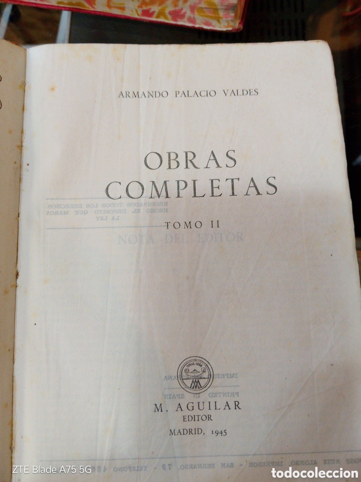 Libros de segunda mano: Obras completas. Tomo II. Armando Palacio Vald&eacute;s - Foto 2
